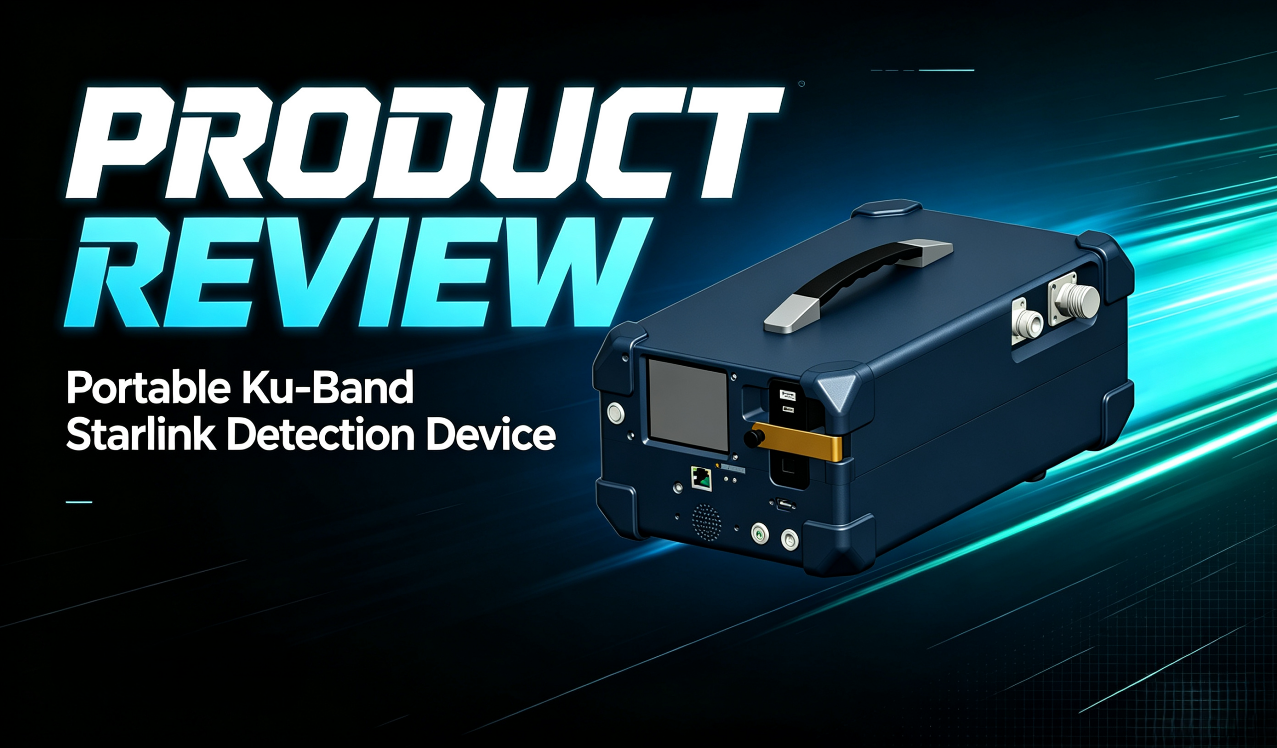 Portable Starlink Detection Device Review｜1U Industrial Portable Ku‑band Satellite Signal Detector