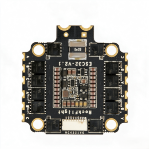 RFESC-50A 4-in-1 Brushless ESC | AM32 Open-Source Firmware | DSHOT600 Supported | 50A×4 High Current | 2-6S LiPo | For 7/8 Inch Long-Range FPV Drones