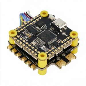 RFFS-F405-50A All-in-One FPV Flight Stack | STM32F405 FC + 50A 4-in-1 ESC | AM32 Firmware | DSHOT600 Supported | 2-6S LiPo | For 7/8 Inch FPV Drones