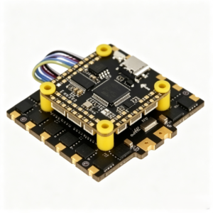 RFFS-F405-80A Industrial-Grade High-Power All-in-One Flight Stack | STM32F405 FC + 80A 4-in-1 ESC | AM32 Firmware | DSHOT600 Supported | 2-8S Wide Voltage | For 13/15 Inch Heavy-Load Industrial Drones