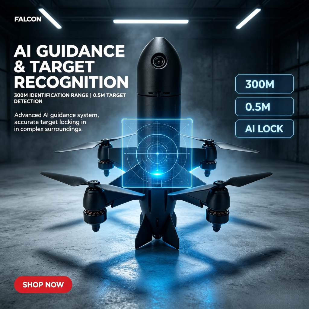 Falcon drone extreme flight speed max 400km/h sharp aerial maneuvers