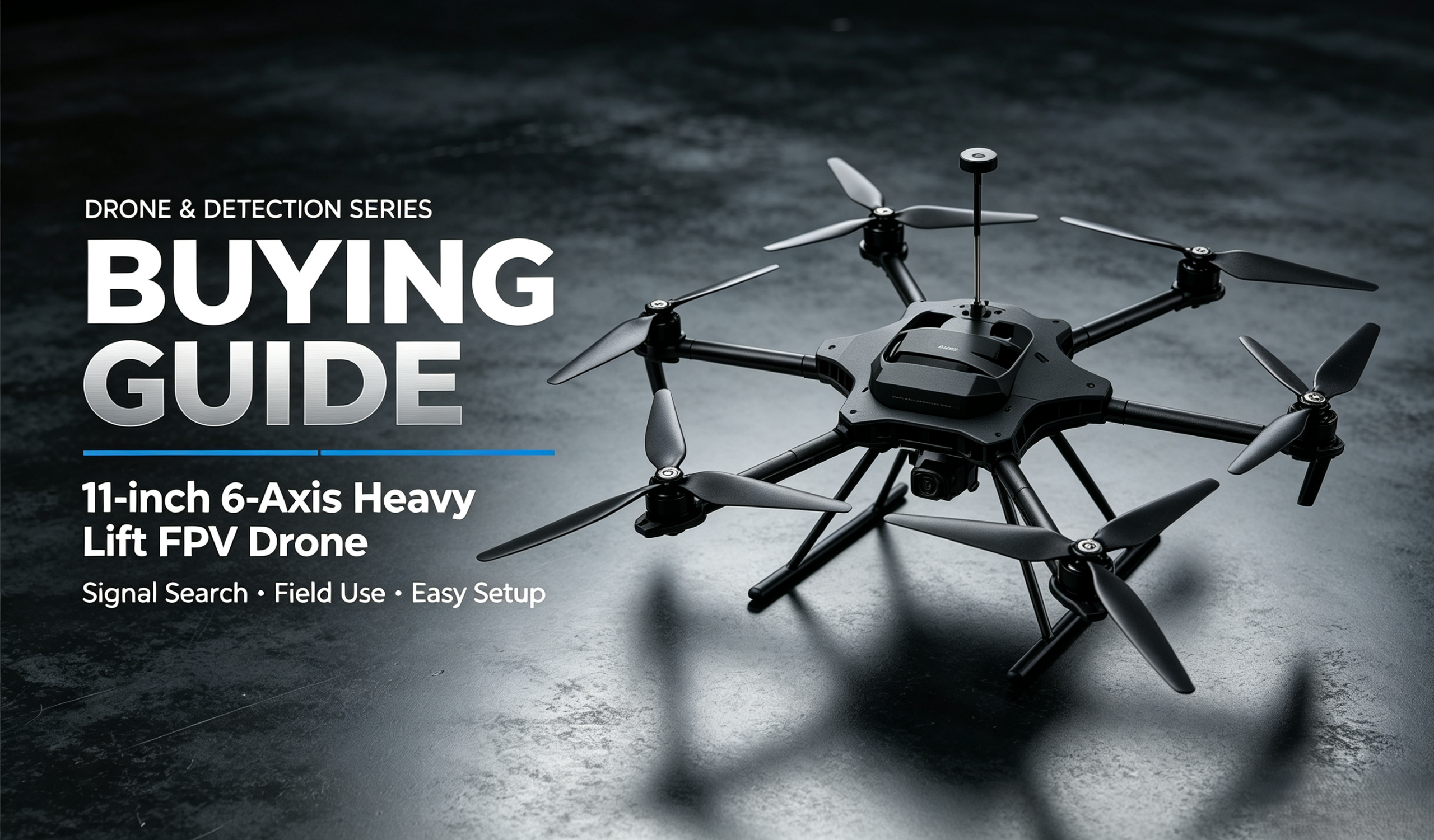 11-inch 6-Axis Industrial Heavy-Lift FPV Drone Buying Guide | 5kg Payload Redundant Hexacopter