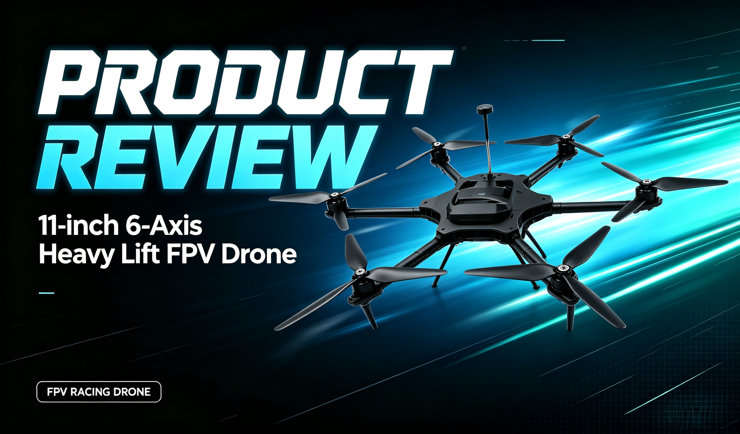 11-inch 6-Axis Industrial Heavy-Lift FPV Drone Review |6-Redundant Rotor Max 5kg Payload