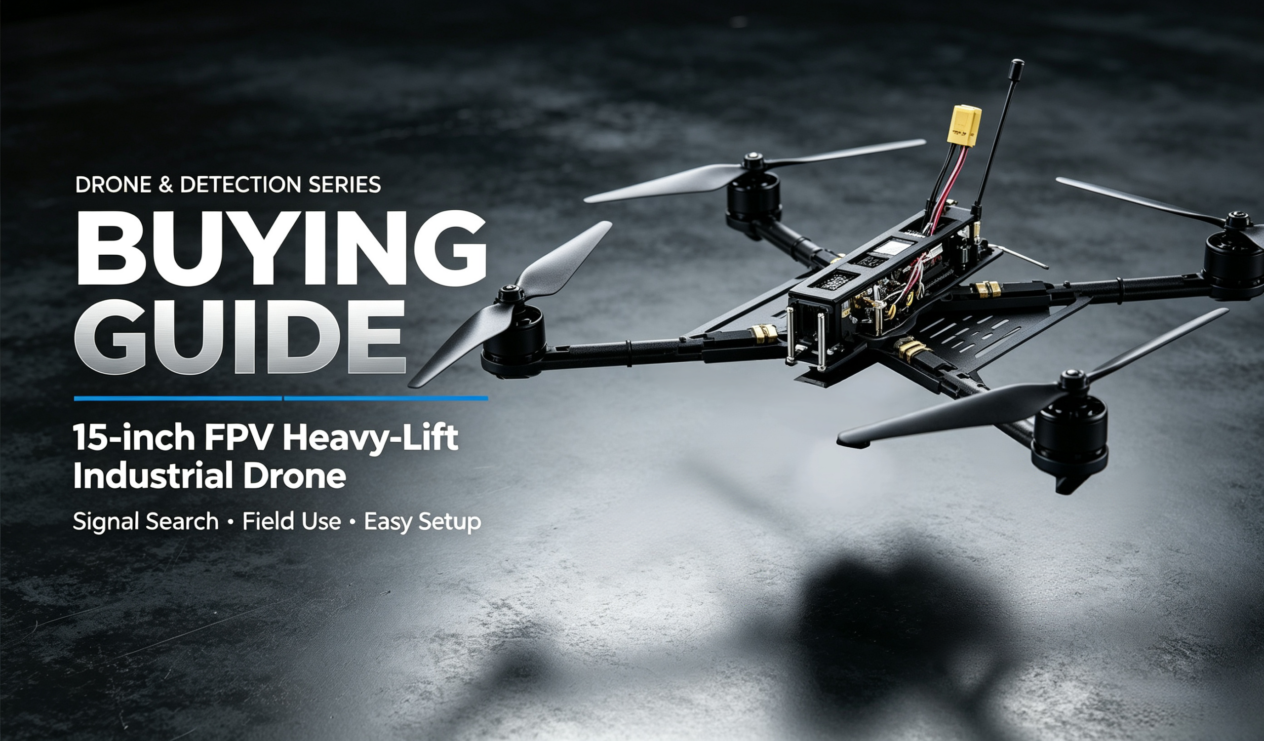 15-inch 8S Heavy-Lift Industrial FPV Drone Buying Guide | Max 10kg Payload Long-Endurance Quadcopter
