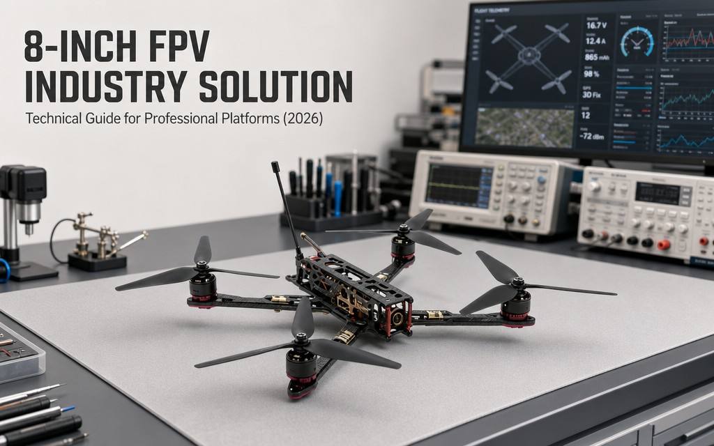 8-Inch QUAD X4 FPV Payload Drone Industry Solution | 2.5kg Payload & Long Endurance, Covering Inspection / Aerial Photography / SAR / Surveying Scenarios