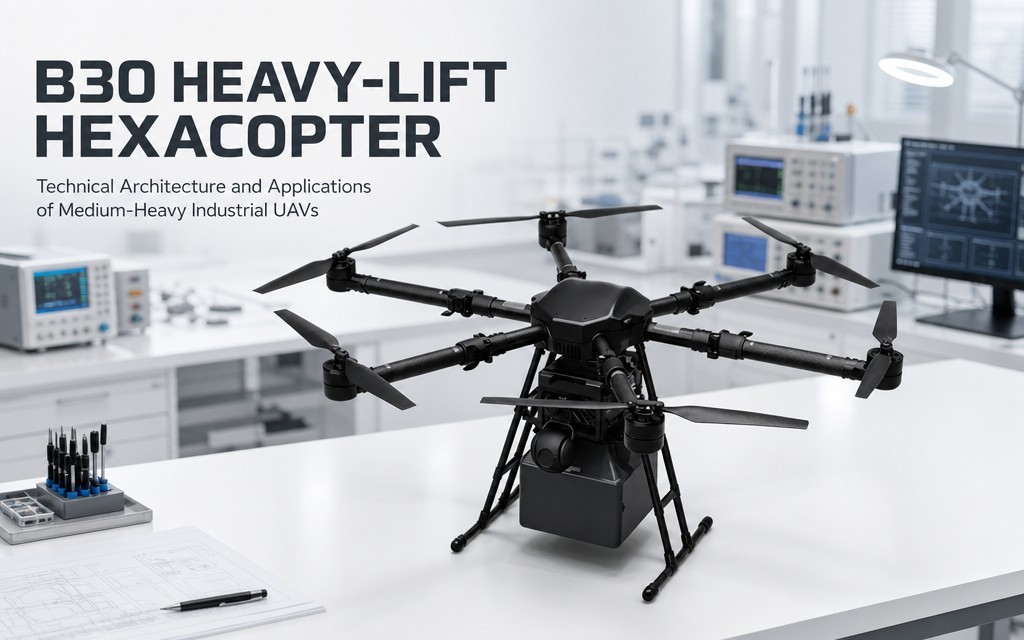 B30 Heavy-Lift Hexacopter: Technical Architecture and Applications of Medium-Heavy Industrial UAVs
