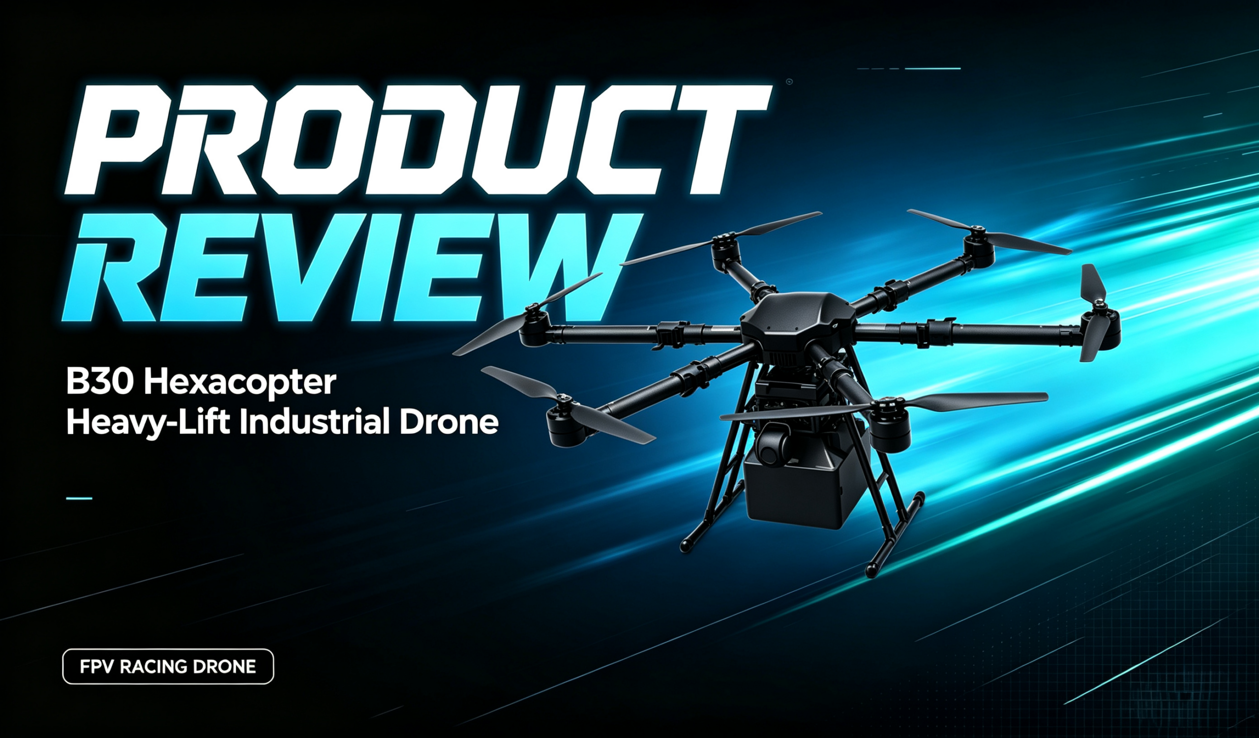 B30 Heavy-Lift Hexacopter Review | 30kg Payload, 58min Endurance, LIDAR OA Industrial UAV Test