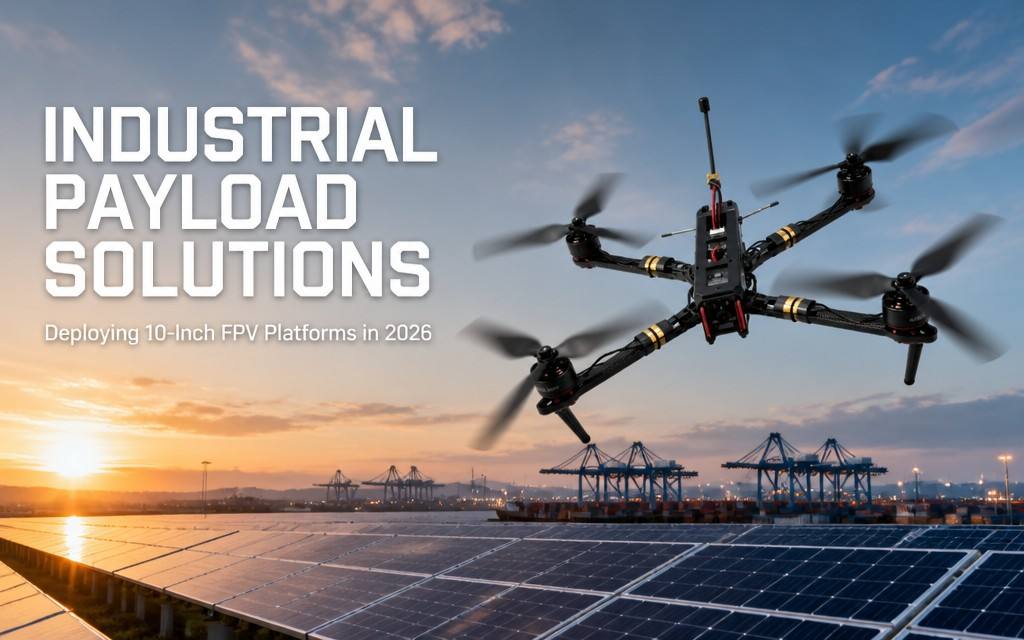 10-Inch FPV Heavy-Lift Drone Industry Solution | 5kg Max Payload & Reinforced Frame, Covering Logistics / Inspection / Surveying / Emergency Scenarios