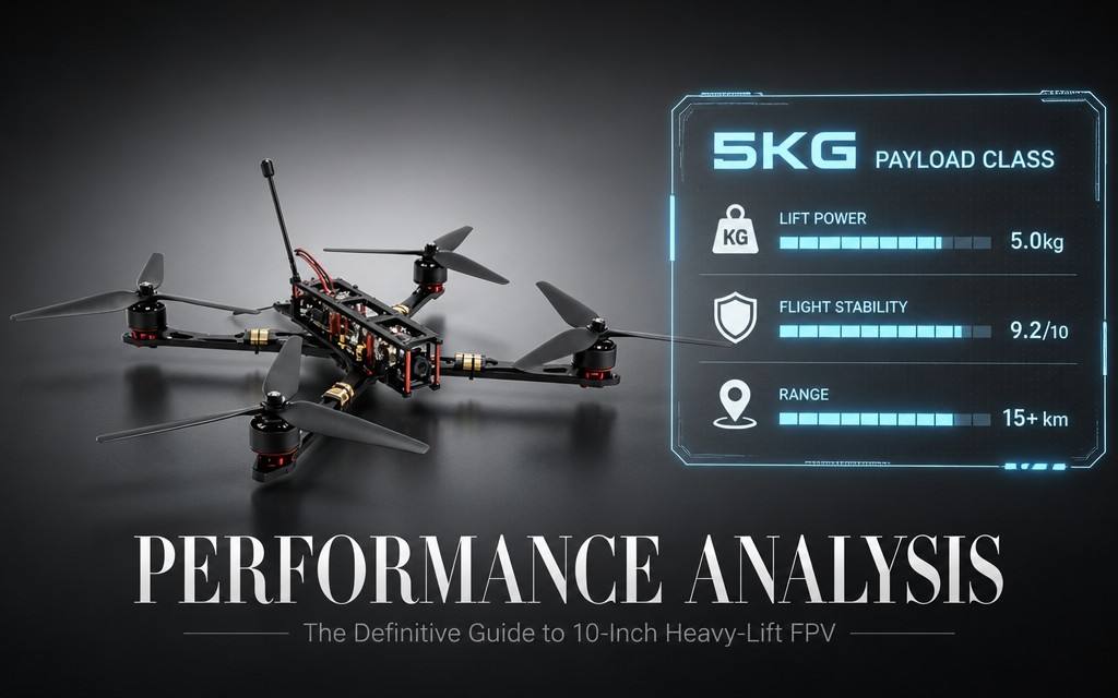 10-Inch FPV Heavy-Lift Drone: Technical Analysis of 5kg-Class Payload Operational Platforms