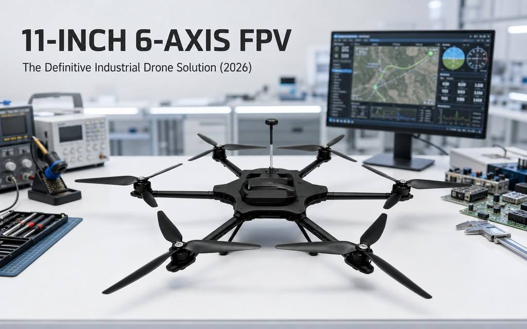 11-Inch 6-Axis FPV Industrial Drone Solution | 5kg Payload & 6-Axis Power Redundancy, Covering Survey / Inspection / Delivery / Monitoring Scenarios