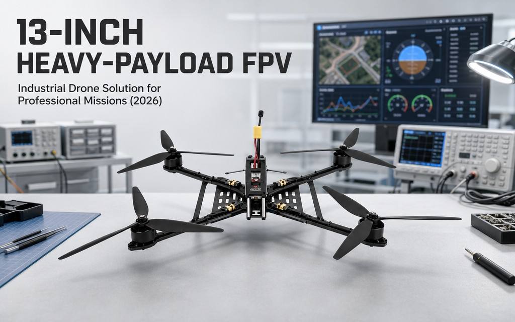 13-Inch FPV Heavy-Payload Industrial Drone Solution | 8kg Max Payload & 8S High-Voltage Powertrain, Covering Survey / Logistics / Inspection / Emergency Scenarios