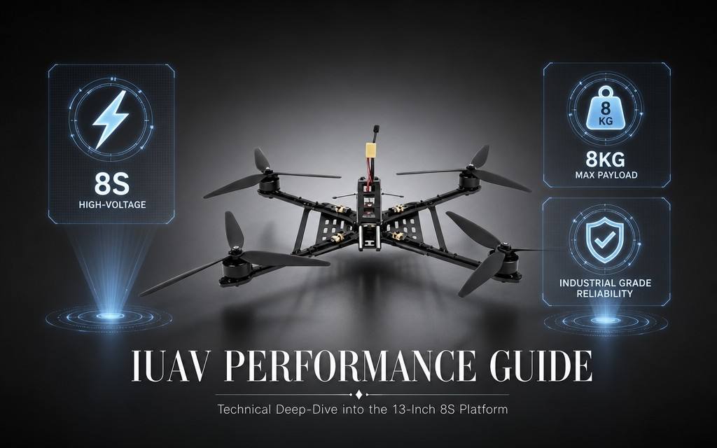 13-Inch FPV Heavy-Payload Industrial Drone: Technical Analysis of 8kg-Class 8S High-Voltage Industrial Platform