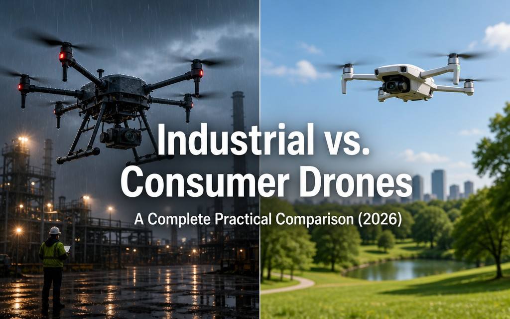 Industrial vs. Consumer Drones: A Complete Practical Comparison (2026)