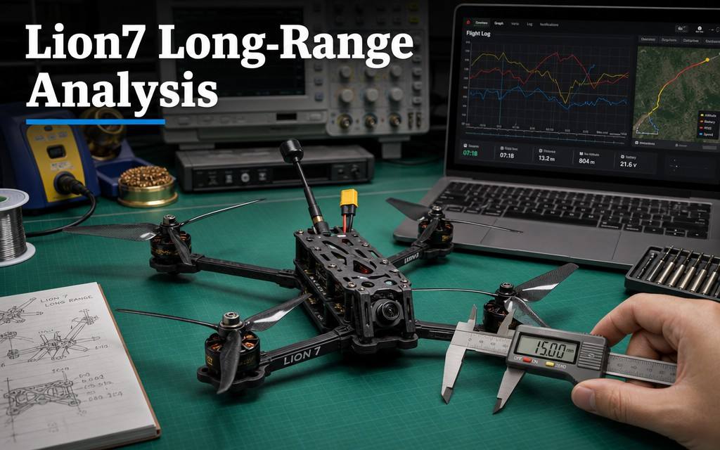 Lion7 7-Inch Carbon Fiber FPV Long-Range Drone: Technical Analysis of 20km-Class Long-Range Heavy-Payload Professional Platform